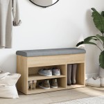 vidaXL Bancă de pantofi stejar sonoma 82x32x45,5 cm lemn prelucrat vidaXL Bancă de pantofi stejar sonoma 82x32x45,5 cm lemn prelucrat