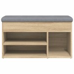 vidaXL Bancă de pantofi stejar sonoma 82x32x45,5 cm lemn prelucrat vidaXL Bancă de pantofi stejar sonoma 82x32x45,5 cm lemn prelucrat