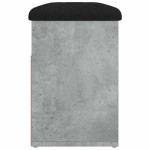 vidaXL Bancă de pantofi, gri beton, 82x32x45,5 cm, lemn prelucrat vidaXL Bancă de pantofi, gri beton, 82x32x45,5 cm, lemn prelucrat