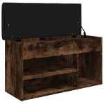 vidaXL Bancă de pantofi, stejar fumuriu, 82x32x45,5 cm, lemn prelucrat vidaXL Bancă de pantofi, stejar fumuriu, 82x32x45,5 cm, lemn prelucrat
