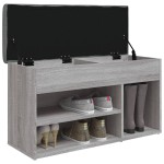 vidaXL Bancă de pantofi, gri sonoma, 82x32x45,5 cm, lemn prelucrat vidaXL Bancă de pantofi, gri sonoma, 82x32x45,5 cm, lemn prelucrat