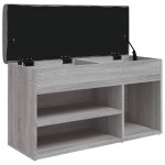 vidaXL Bancă de pantofi, gri sonoma, 82x32x45,5 cm, lemn prelucrat vidaXL Bancă de pantofi, gri sonoma, 82x32x45,5 cm, lemn prelucrat