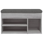 vidaXL Bancă de pantofi, gri sonoma, 82x32x45,5 cm, lemn prelucrat vidaXL Bancă de pantofi, gri sonoma, 82x32x45,5 cm, lemn prelucrat