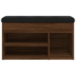 vidaXL Bancă de pantofi, stejar maro, 82x32x45,5 cm, lemn prelucrat vidaXL Bancă de pantofi, stejar maro, 82x32x45,5 cm, lemn prelucrat