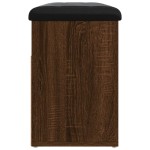 vidaXL Bancă de pantofi, stejar maro, 82x32x45,5 cm, lemn prelucrat vidaXL Bancă de pantofi, stejar maro, 82x32x45,5 cm, lemn prelucrat