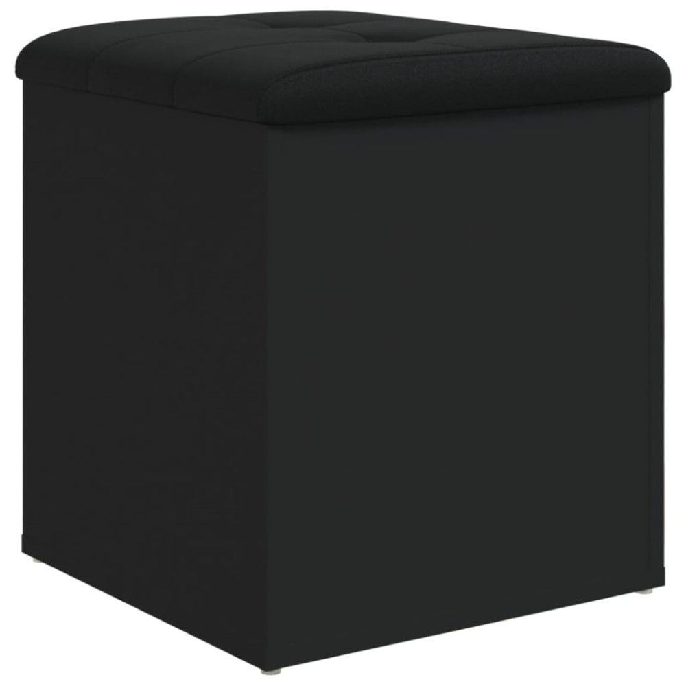 vidaXL Bancă de pantofi, negru, 42x42x45 cm, lemn prelucrat