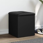 vidaXL Bancă de pantofi, negru, 42x42x45 cm, lemn prelucrat vidaXL Bancă de pantofi, negru, 42x42x45 cm, lemn prelucrat