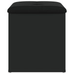 vidaXL Bancă de pantofi, negru, 42x42x45 cm, lemn prelucrat vidaXL Bancă de pantofi, negru, 42x42x45 cm, lemn prelucrat