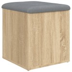 vidaXL Bancă de depozitare, stejar sonoma, 42x42x45 cm, lemn prelucrat vidaXL Bancă de depozitare, stejar sonoma, 42x42x45 cm, lemn prelucrat