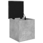 vidaXL Bancă de depozitare, gri beton, 42x42x45 cm, lemn prelucrat vidaXL Bancă de depozitare, gri beton, 42x42x45 cm, lemn prelucrat