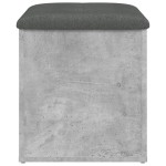 vidaXL Bancă de depozitare, gri beton, 42x42x45 cm, lemn prelucrat vidaXL Bancă de depozitare, gri beton, 42x42x45 cm, lemn prelucrat