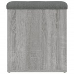 vidaXL Bancă de depozitare, gri sonoma, 42x42x45 cm, lemn prelucrat