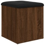 vidaXL Bancă de depozitare, stejar maro, 42x42x45 cm, lemn prelucrat vidaXL Bancă de depozitare, stejar maro, 42x42x45 cm, lemn prelucrat