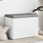 vidaXL Bancă de depozitare, alb , 62x42x45 cm, lemn prelucrat vidaXL Bancă de depozitare, alb , 62x42x45 cm, lemn prelucrat