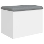 vidaXL Bancă de depozitare, alb , 62x42x45 cm, lemn prelucrat vidaXL Bancă de depozitare, alb , 62x42x45 cm, lemn prelucrat
