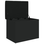 vidaXL Bancă de depozitare, negru, 62x42x45 cm, lemn prelucrat