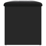 vidaXL Bancă de depozitare, negru, 62x42x45 cm, lemn prelucrat