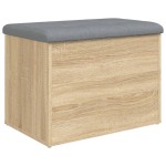 vidaXL Bancă de depozitare, stejar sonoma, 62x42x45 cm, lemn prelucrat vidaXL Bancă de depozitare, stejar sonoma, 62x42x45 cm, lemn prelucrat