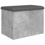 vidaXL Bancă de depozitare, gri beton, 62x42x45 cm, lemn prelucrat vidaXL Bancă de depozitare, gri beton, 62x42x45 cm, lemn prelucrat