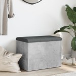 vidaXL Bancă de depozitare, gri beton, 62x42x45 cm, lemn prelucrat vidaXL Bancă de depozitare, gri beton, 62x42x45 cm, lemn prelucrat