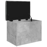 vidaXL Bancă de depozitare, gri beton, 62x42x45 cm, lemn prelucrat vidaXL Bancă de depozitare, gri beton, 62x42x45 cm, lemn prelucrat