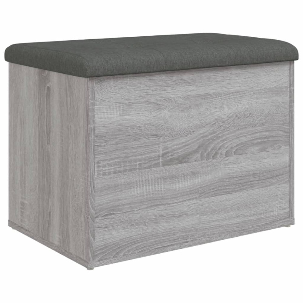 vidaXL Bancă de depozitare, gri sonoma, 62x42x45 cm, lemn prelucrat