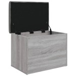 vidaXL Bancă de depozitare, gri sonoma, 62x42x45 cm, lemn prelucrat vidaXL Bancă de depozitare, gri sonoma, 62x42x45 cm, lemn prelucrat