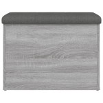 vidaXL Bancă de depozitare, gri sonoma, 62x42x45 cm, lemn prelucrat vidaXL Bancă de depozitare, gri sonoma, 62x42x45 cm, lemn prelucrat