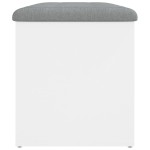 vidaXL Bancă de depozitare, alb , 82x42x45 cm, lemn prelucrat vidaXL Bancă de depozitare, alb , 82x42x45 cm, lemn prelucrat