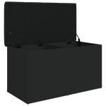 vidaXL Bancă de depozitare, negru, 82x42x45 cm, lemn prelucrat vidaXL Bancă de depozitare, negru, 82x42x45 cm, lemn prelucrat