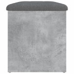 vidaXL Bancă de depozitare, gri beton, 82x42x45 cm, lemn prelucrat vidaXL Bancă de depozitare, gri beton, 82x42x45 cm, lemn prelucrat