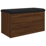 vidaXL Bancă de depozitare, stejar fumuriu, 82x42x45 cm lemn prelucrat vidaXL Bancă de depozitare, stejar fumuriu, 82x42x45 cm lemn prelucrat
