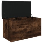 vidaXL Bancă de depozitare, stejar fumuriu, 82x42x45 cm lemn prelucrat vidaXL Bancă de depozitare, stejar fumuriu, 82x42x45 cm lemn prelucrat
