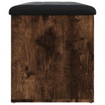 vidaXL Bancă de depozitare, stejar fumuriu, 82x42x45 cm lemn prelucrat vidaXL Bancă de depozitare, stejar fumuriu, 82x42x45 cm lemn prelucrat