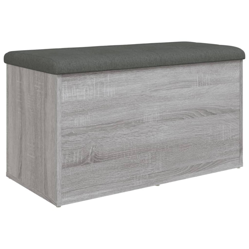 vidaXL Bancă de depozitare, gri sonoma, 82x42x45 cm, lemn prelucrat