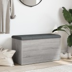 vidaXL Bancă de depozitare, gri sonoma, 82x42x45 cm, lemn prelucrat vidaXL Bancă de depozitare, gri sonoma, 82x42x45 cm, lemn prelucrat