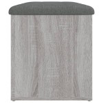 vidaXL Bancă de depozitare, gri sonoma, 82x42x45 cm, lemn prelucrat vidaXL Bancă de depozitare, gri sonoma, 82x42x45 cm, lemn prelucrat