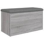 vidaXL Bancă de depozitare, gri sonoma, 82x42x45 cm, lemn prelucrat vidaXL Bancă de depozitare, gri sonoma, 82x42x45 cm, lemn prelucrat