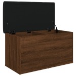 vidaXL Bancă de depozitare, stejar maro, 82x42x45 cm, lemn prelucrat vidaXL Bancă de depozitare, stejar maro, 82x42x45 cm, lemn prelucrat