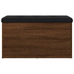 vidaXL Bancă de depozitare, stejar maro, 82x42x45 cm, lemn prelucrat vidaXL Bancă de depozitare, stejar maro, 82x42x45 cm, lemn prelucrat