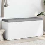 vidaXL Bancă de depozitare, alb , 102x42x45 cm, lemn prelucrat vidaXL Bancă de depozitare, alb , 102x42x45 cm, lemn prelucrat