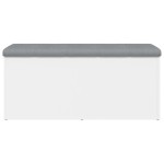 vidaXL Bancă de depozitare, alb , 102x42x45 cm, lemn prelucrat vidaXL Bancă de depozitare, alb , 102x42x45 cm, lemn prelucrat
