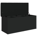 vidaXL Bancă de depozitare, negru, 102x42x45 cm, lemn prelucrat