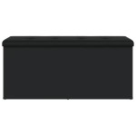 vidaXL Bancă de depozitare, negru, 102x42x45 cm, lemn prelucrat
