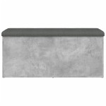 vidaXL Bancă de depozitare, gri beton, 102x42x45 cm, lemn prelucrat vidaXL Bancă de depozitare, gri beton, 102x42x45 cm, lemn prelucrat