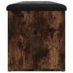 vidaXL Bancă de depozitare, stejar fumuriu, 102x42x45cm lemn prelucrat vidaXL Bancă de depozitare, stejar fumuriu, 102x42x45cm lemn prelucrat