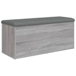 vidaXL Bancă de depozitare, gri sonoma, 102x42x45 cm, lemn prelucrat vidaXL Bancă de depozitare, gri sonoma, 102x42x45 cm, lemn prelucrat