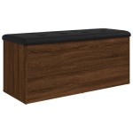 vidaXL Bancă de depozitare, stejar maro, 102x42x45 cm, lemn prelucrat vidaXL Bancă de depozitare, stejar maro, 102x42x45 cm, lemn prelucrat