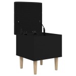 vidaXL Bancă de pantofi, negru, 42x42x46 cm, lemn prelucrat