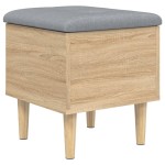 vidaXL Bancă de depozitare, stejar sonoma, 42x42x46 cm, lemn prelucrat vidaXL Bancă de depozitare, stejar sonoma, 42x42x46 cm, lemn prelucrat